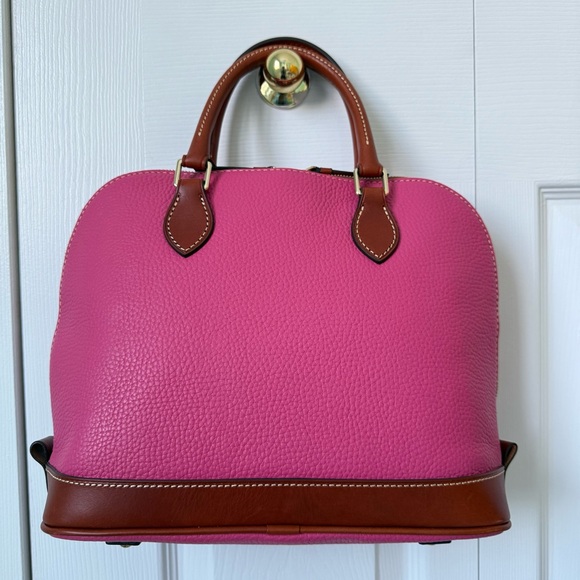 DOONEY & BOURKE | NWOT Pink Pebble Grain Zip Zip Satchel - Picture 2 of 9